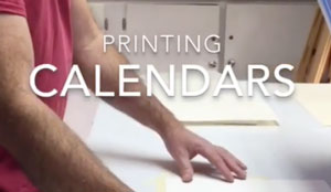 silkscreen printing video printing calendars